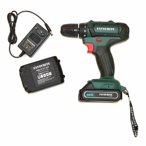Аккумуляторный шуруповерт Favourite OBS 21 DC SET 21 В 2 аккумулятора и зарядное устройство в комплекте 517200₽