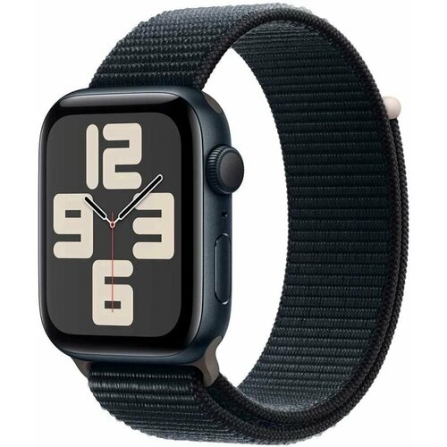 Apple Умные часы Apple Watch SE 2023 GPS 44mm Midnight Aluminium Case with Midnight Sport Loop (MREA3)