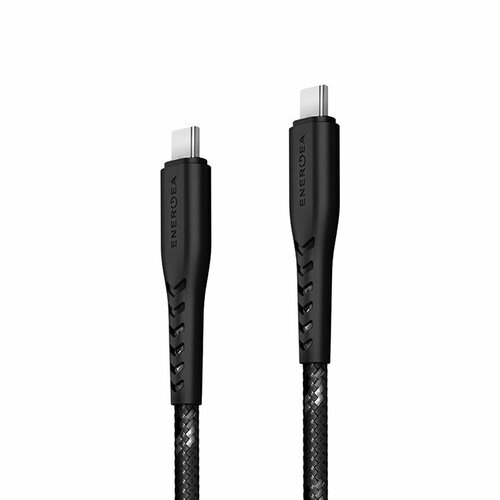 EnergEA Кабель NyloFlex USB-C to USB-C 480Mbps 5A Black (30 см) горящие скидки energea nylo glitz usb to usb c 1 5m black blue