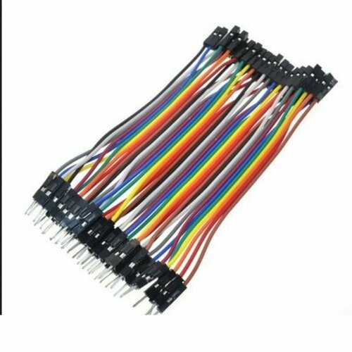 1 Pin Female-Male Jumper Wire 100mm 40pcs pack , Набор проводов соединительных M-F 40 шт, 4*10 цветов 1 set 4 pin auto wire cable harness connector 7282 7040 10 female socket male plug for toyota rear oxygen sensor 7283 7040 10