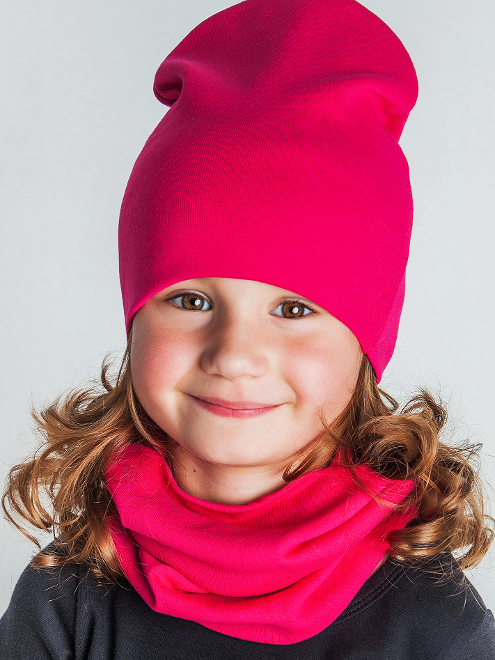 Шарф-снуд Валерия Мура малиновый