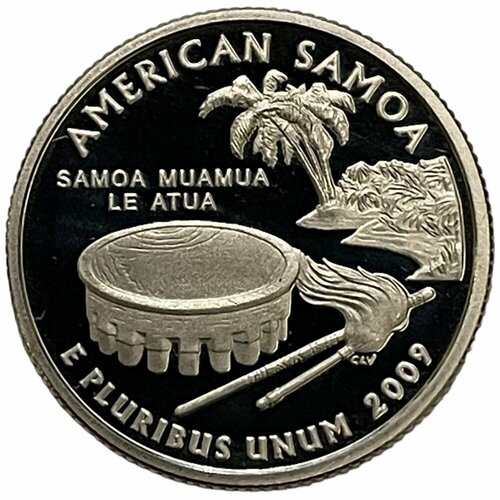 США 25 центов (1/4 доллара) 2009 г. (Квотеры 50 штатов - Американское Самоа) (S) (CN) (Proof)