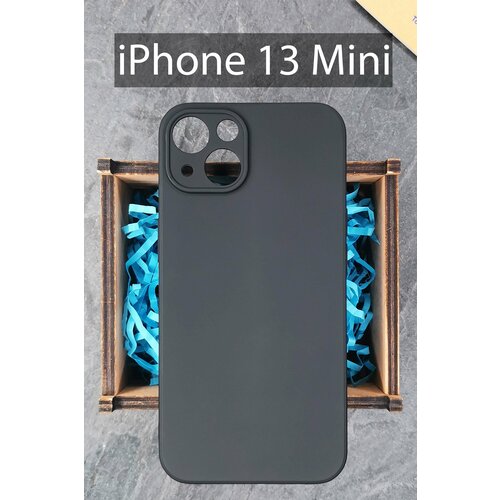 Силиконовый черный чехол для Apple iPhone 13 Mini/ Айфон 13 Мини силиконовый чехол silicone case для apple iphone 13 mini черный