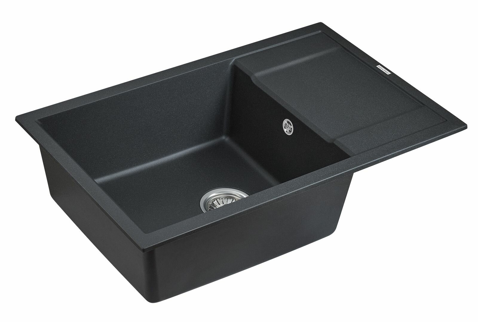Мойка кварцевая VERLASS, PM317850-BL, черный, 780х500 мм, Paulmark - фото №2