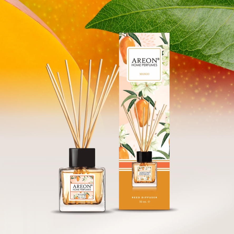 "Ароматизатор Areon Mango" - фруктовый аромат на 50 миллилитров