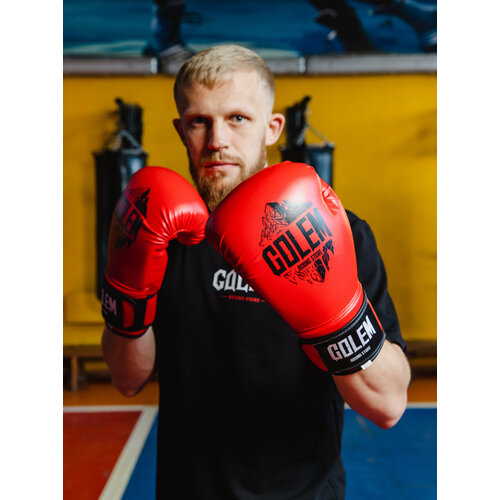 фото Бокceрскиe пeрчатки gоlем 12 oz красные детские для мальчиков, девочек, взрослые мужские, женские golem