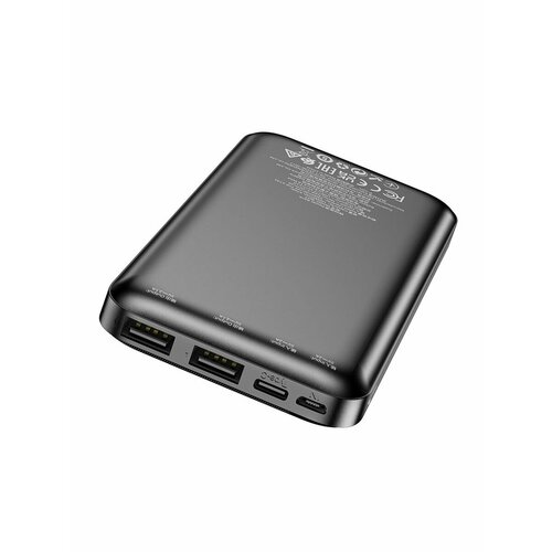 Внешний аккумулятор 10000mAh 2USB 21A Li-pol батарея с LED-индикатором Borofone BJ27A Black 99900₽
