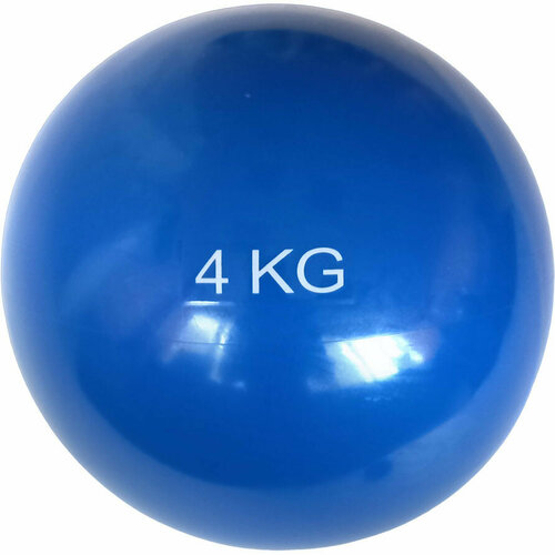 Медбол 4 кг. MB4 d-17см. синий, E41879 медбол 4 кг синий stecter