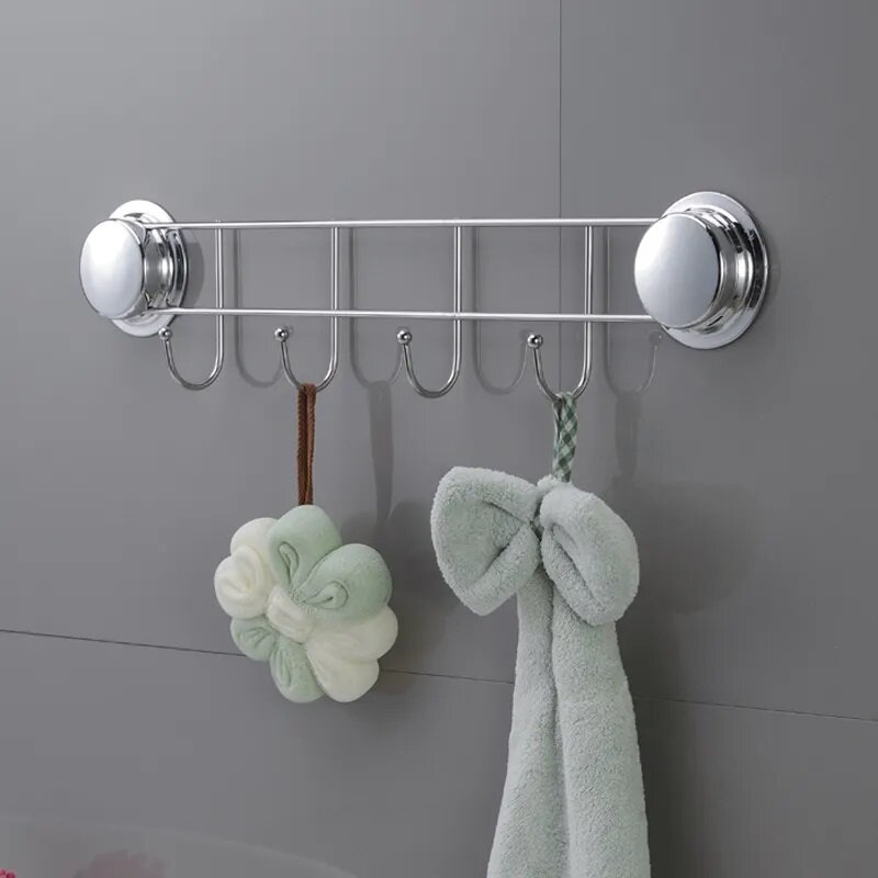 Крючки для ванной с присоской для полотенец Garbath / вешалка настенная без сверления/ держатель для ванной и кухни, нержавеющая сталь