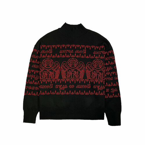 фото Свитер антон лисин, размер l-xl, черный, красный