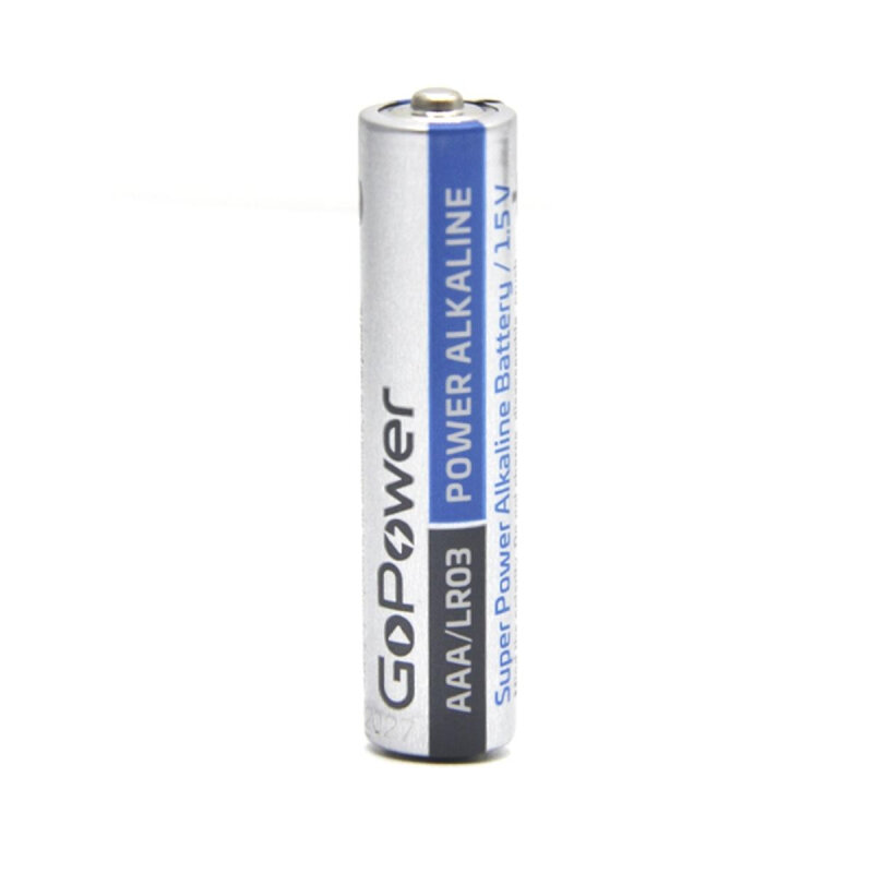 Батарейка GoPower LR03 AAA Shrink 4 Alkaline 1.5V (4/20/640) коробка (20 шт.) Батарейка GoPower LR03 AAA (00-00017749) - фото №3
