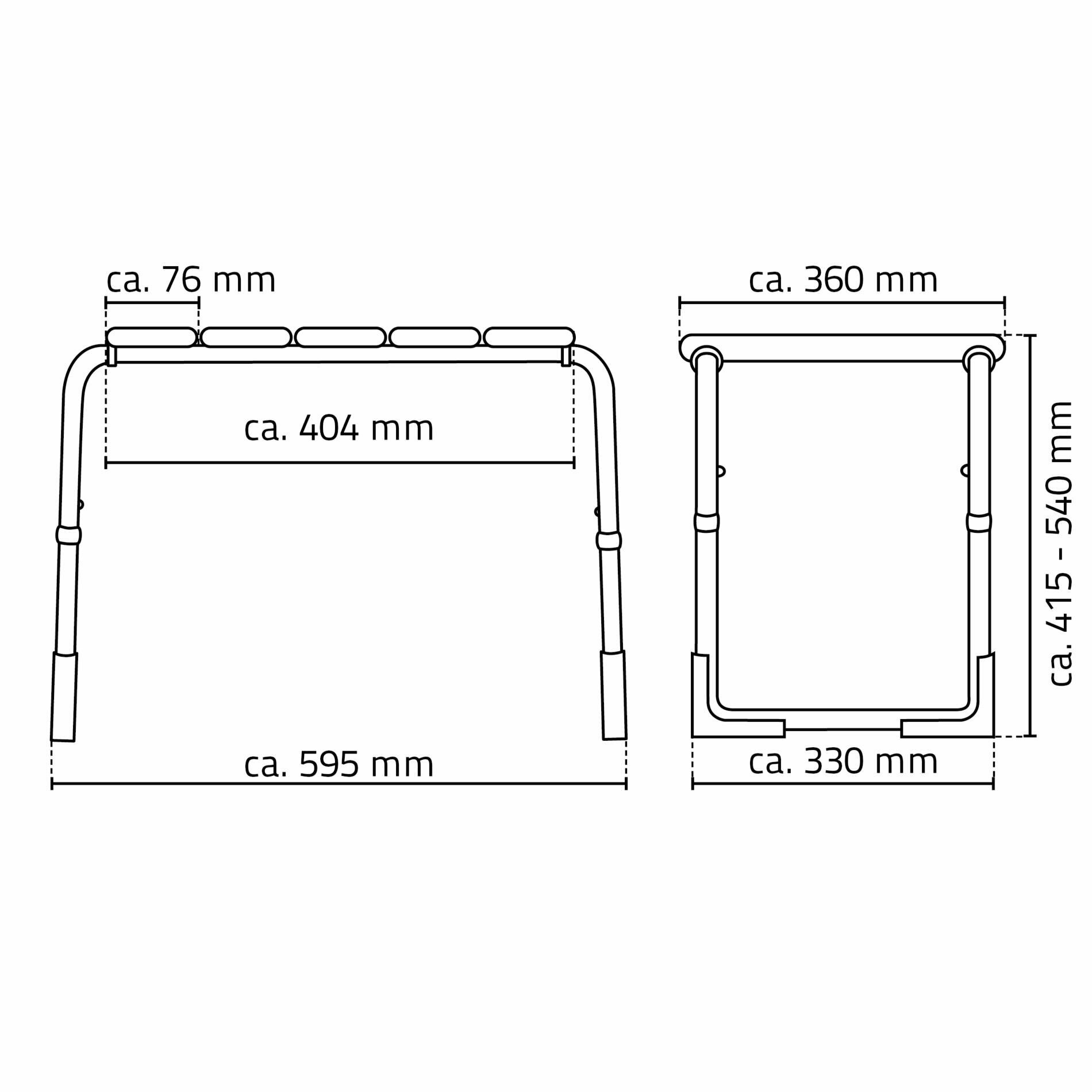 Табурет для ванной комнаты с регулируемой высотой RIDDER Pro чёрный - фото №3