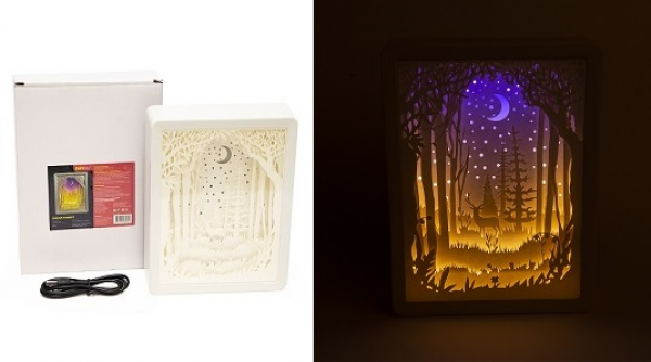 Светильник ночник / настольная лампа рамка Dream Forest - фотография № 3