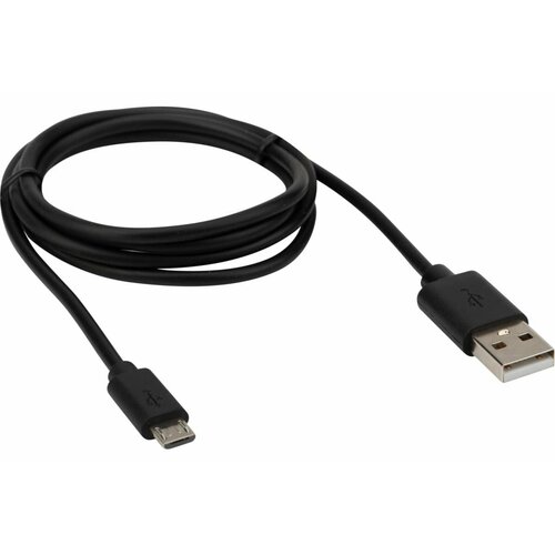 Кабель REXANT USB microUSB длинный штекер 1М черный, 2штуки кабель jet a usb microusb ja dc22 2 м черный