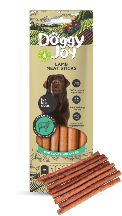 Лакомство для собак Doggy Joy "Мясные колбаски из ягненка" 45г