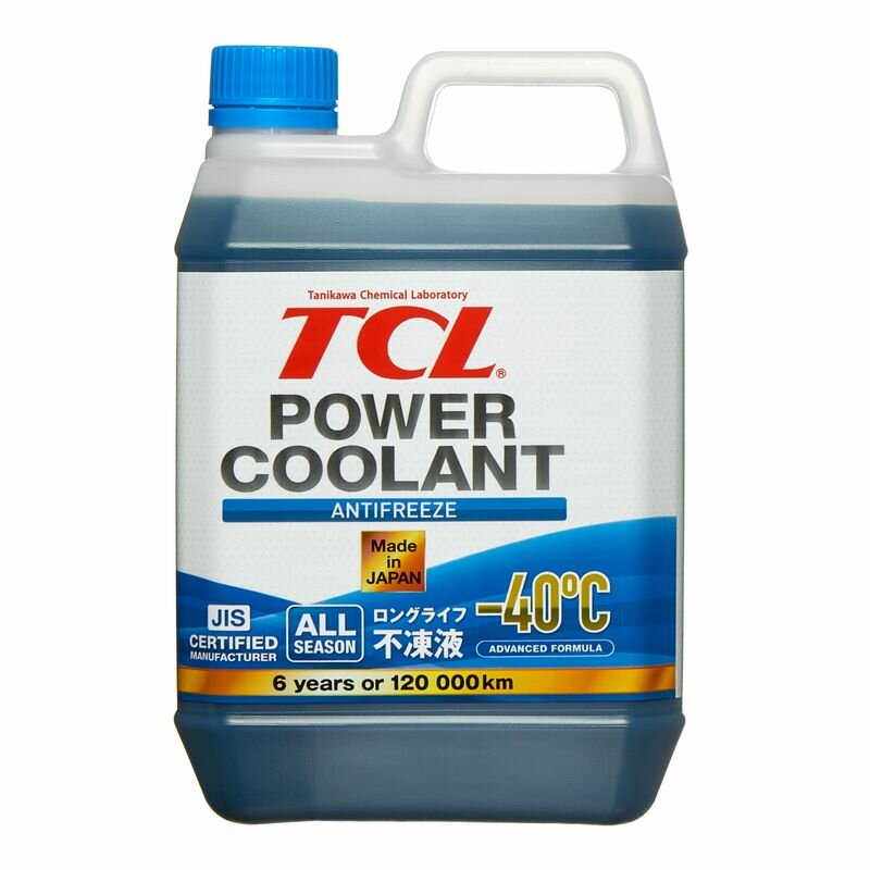 Антифриз TCL POWER COOLANT -40C синий, длительного действия, 2 л