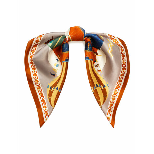 фото Платок eleganzza,53х53 см, оранжевый