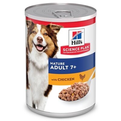 Hills консервы Консервы для пожилых собак с курицей (Mature Adult) 607095, 0,37 кг, 56676 (4 шт)