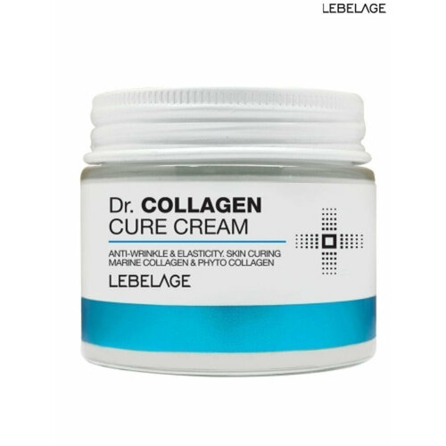 крем для лица lebelage крем для лица с коллагеном придающий эластичность dr collagen cure cream Крем для лица разглаживающий Lebelage Dr. Collagen Cure Cream