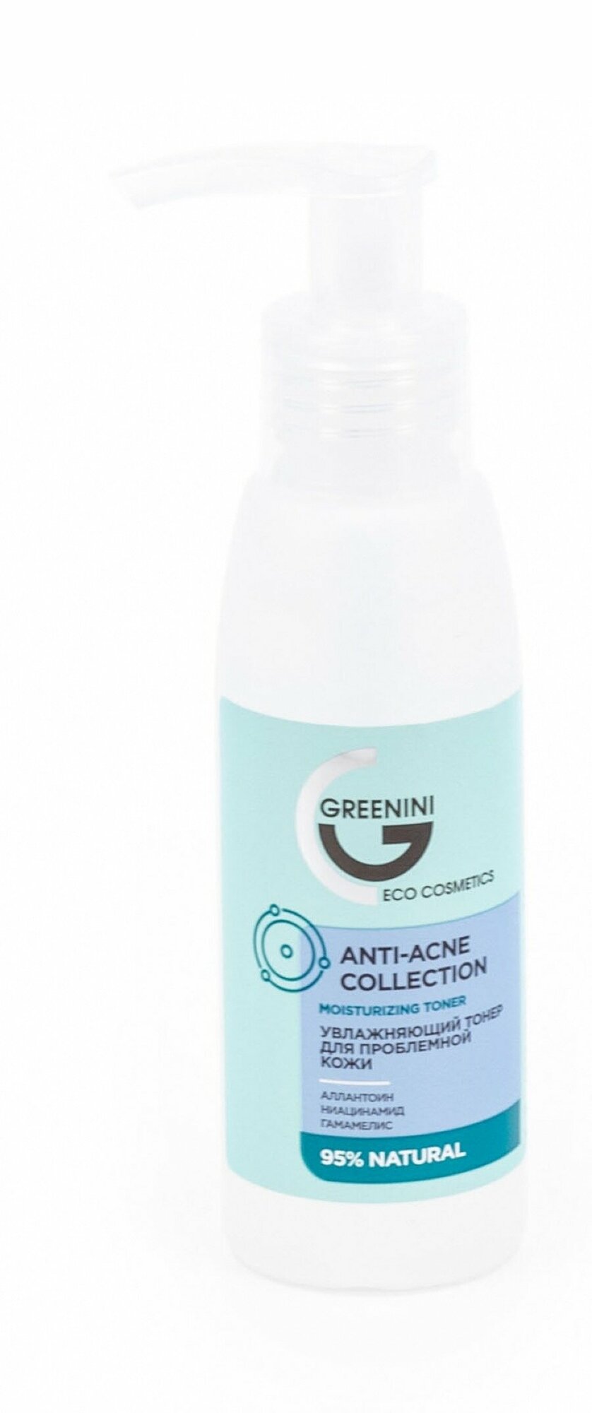 Greenini / Гринини Anti-acne collection Тонер для лица увлажняющий для проблемной кожи с ниацинамидом и аллантоином 100мл / уход за кожей