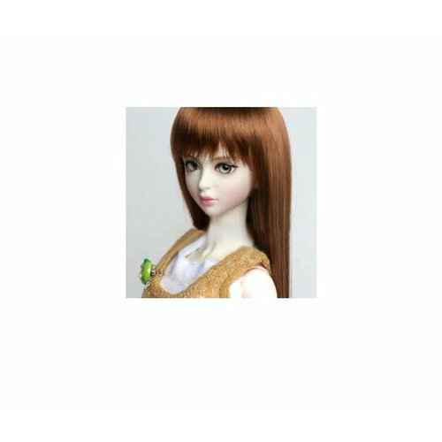 парик блонд с чёлкой омбре Парик Iplehouse IHW_M006 (Длинные прямые волосы с чёлкой блонд размер 20-25 см для кукол Иплхаус)