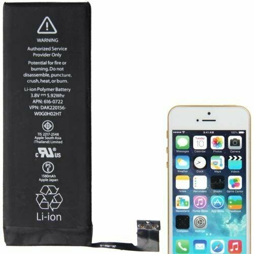 аккумулятор 100% filling capacity для iphone 5s и iphone 5c 1560 мач Штатный аккумулятор для iPhone 5S / 5C емкость 1560 mAh АКБ на замену