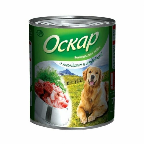 Консервы для собак Ассорти из мяса, 0,75 кг