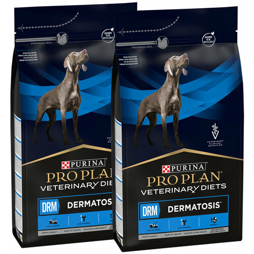 purina veterinary diets drm dermatosis для взрослых собак при дерматозах 1 5 кг х 4 шт PRO PLAN VETERINARY DIETS DRM DERMATOSIS для взрослых собак при дерматозах (3 + 3 кг)