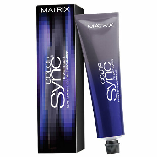 Matrix Color Sync Power Cools 5VA - Крем-краска для волос, тон светлый шатен перламутрово-пепельный 90 мл