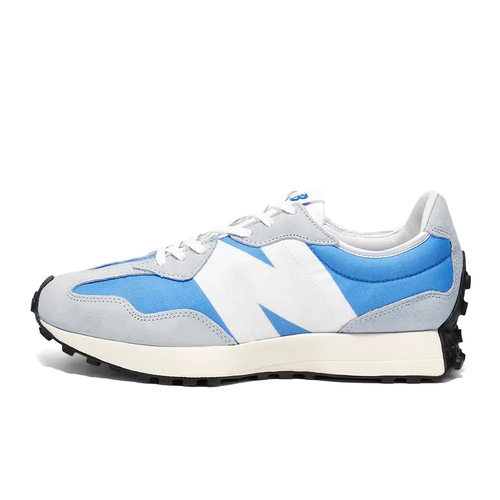 фото Кроссовки new balance 327, полнота d, размер 9,5 us, голубой, белый