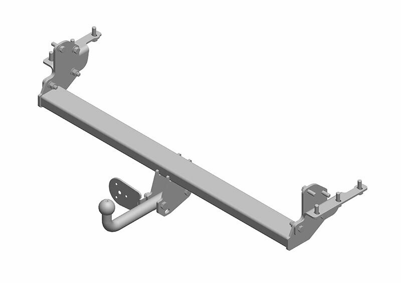 Фаркоп AvtoS на Nissan Navara 38473, тип крюка "A", г/в.н. 3000/120кг, - фото №1
