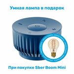 Умная колонка SberBoom Mini синий и Умная Лампа SLS LED11 в подарок. - изображение