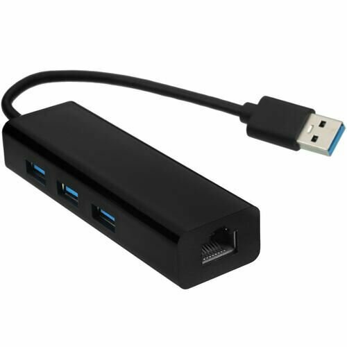 Сетевая карта 5bites UA3-45-04BK + USB3.0 HUB 3-port