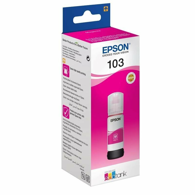 Чернила Epson 103 пурпурный (magenta) 65 мл для Epson (C13T00S34A)