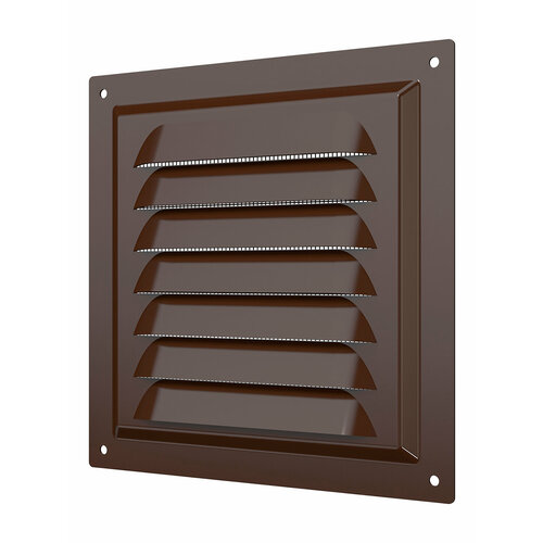 решетка вентиляционная стальная 300x300 цвет коричневый Решетка вентиляционная стальная 300x300 цвет коричневый