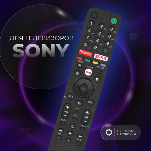 Универсальный пульт ду для телевизора Sony Smart Tv / RM-L1675 / Смарт Тв Netflix, YouTube, Google Play пульт pduspb rm ed032 3d для sony smart tv