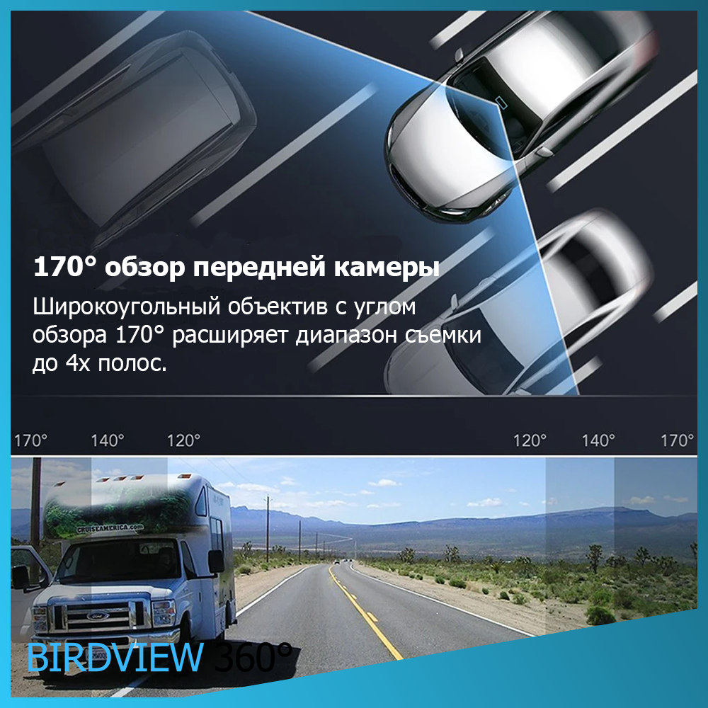 1080p ADAS видеорегистратор для Android