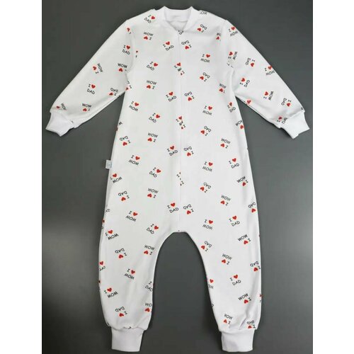 фото Комбинезон , размер 86-92, белый нет бренда