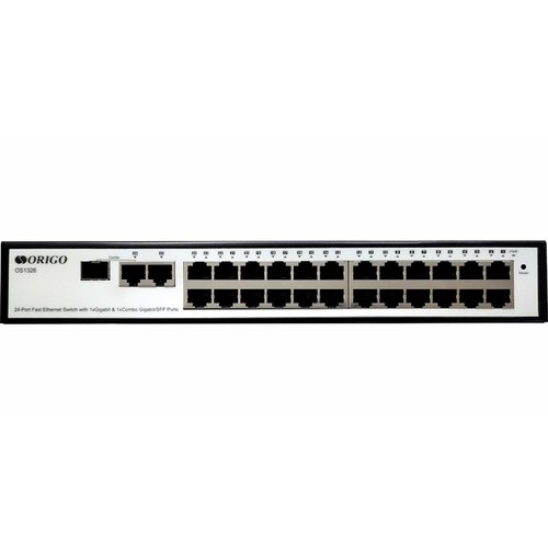 ORIGO OS1326/A1A Настраиваемый L2-коммутатор 24x100Base-TX, 1x1000Base-T, 1xCombo 1000Base-T/SFP