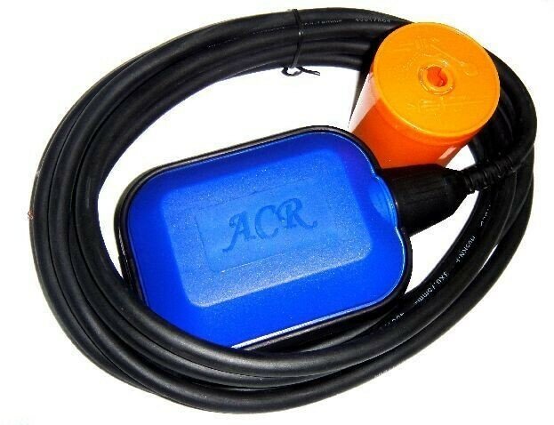 Поплавковый выключатель ACR 3 м / Датчик уровня воды (поплавковый, с грузом) 3 м