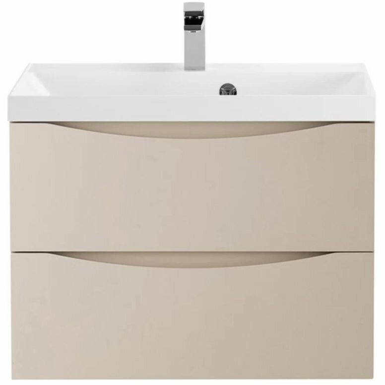 База под раковину подвесная BelBagno MARINO с двумя выкатными ящиками Crema Opaco 700x450x500 MARINO-700-2C-SO-CO-P