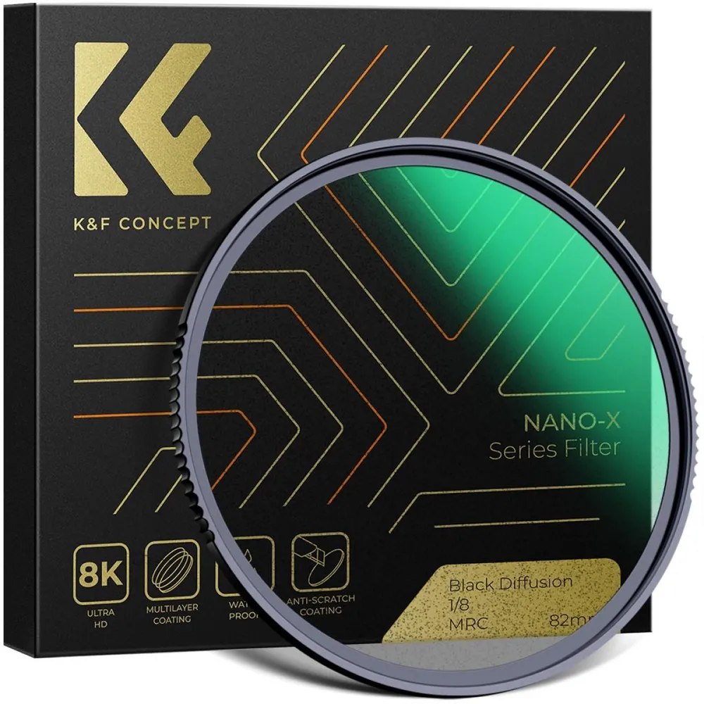 Рассеивающий смягчающий фильтр K&F Concept Nano-X Black Mist 1/8 52mm