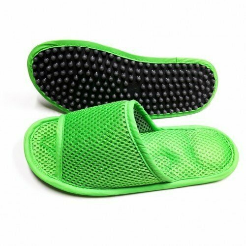 Массажные тапочки Релаксы детские салатовые р30 970₽