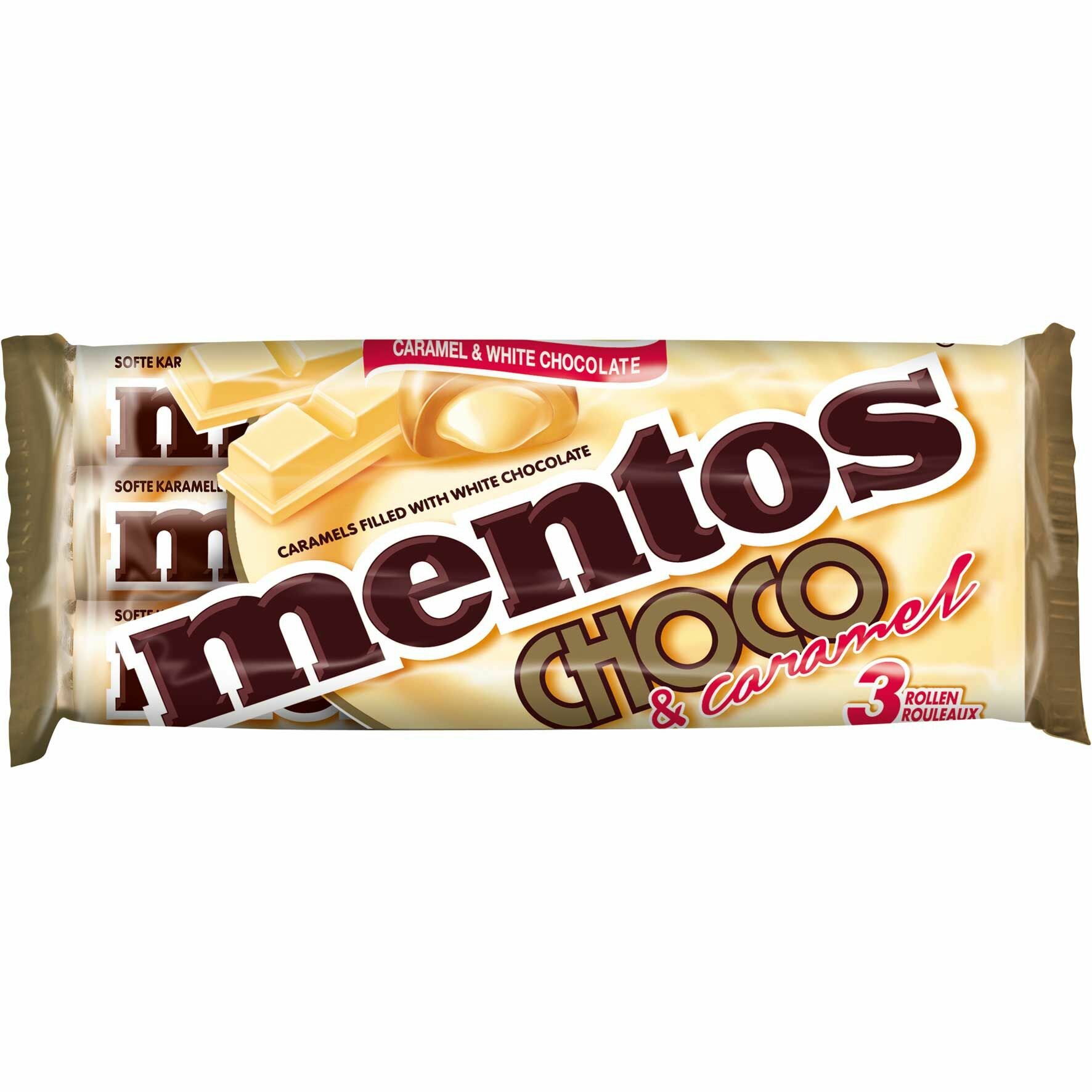 Ирис Mentos карамель с белым шоколадом 38 г (3 шт.)