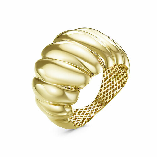 фото Кольцо del'ta, красное, желтое золото, 585 проба, размер 16.5, желтый, золотой