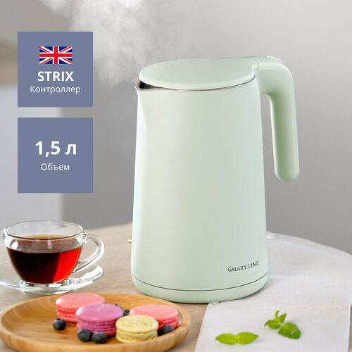 Чайник электрический с двойными стенками GALAXY GL0327 мятный 173000₽