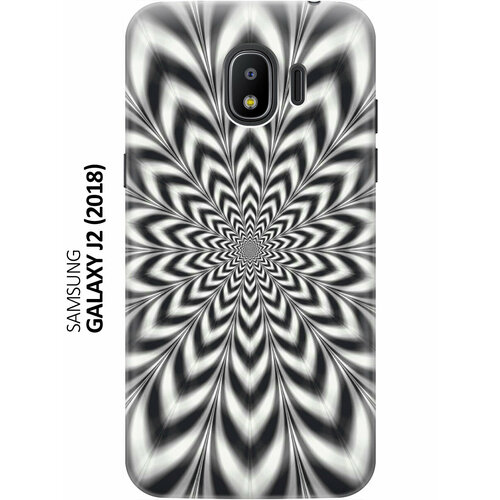 Силиконовый чехол Черно-белая иллюзия на Samsung Galaxy J2 (2018) / Самсунг Джей 2 2018 силиконовый чехол черно белая иллюзия на samsung galaxy j8 самсунг джей 8