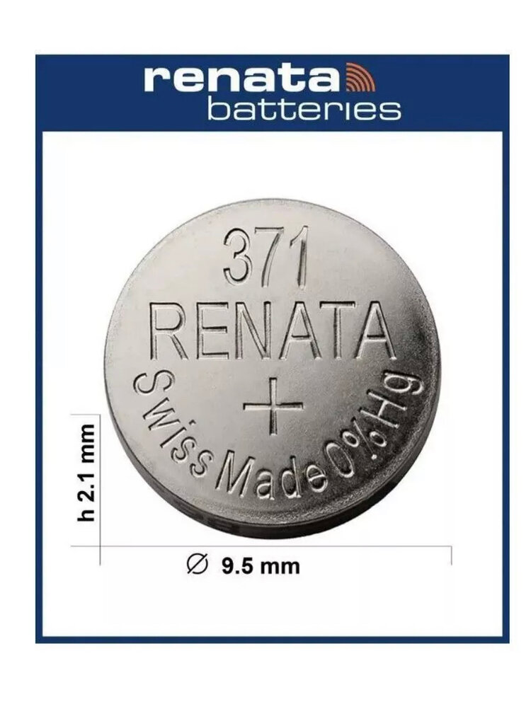 Батарейка Renata SR 920 SW, 1,55 В, 40 мА.ч, 10 шт в упаковке (4352) - фото №14