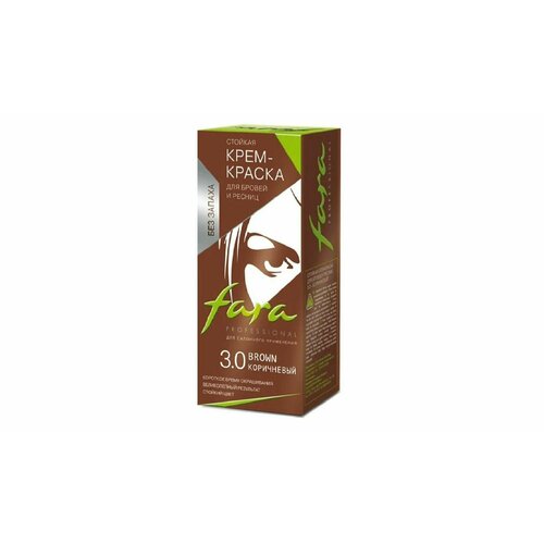 Fara Крем-краска для бровей и ресниц тон 30 коричневый 30 мл 368₽