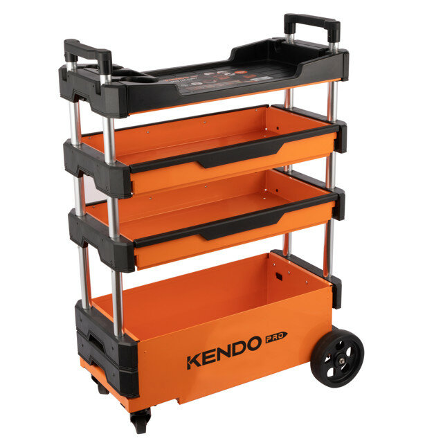 Тележка для инструментов KENDO 700x380x535/900мм складная